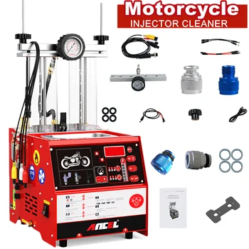 ANCEL AJ400 M 4-цилиндров инжектор за гориво Cleaner тестер Ултразвуков инструмент за почистване на мотоциклети