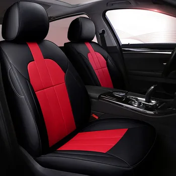 custom 2 pc предна седалка калъф за столче за кола телешка кожа за Jaguar XE XJ XF XJL Dodge Challenger Avenger Caliber аксесоари за кола
