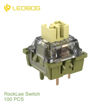 LEOBOG RockLee превключватели 5 пинов 26gf линеен превключвател, съвместим за MX механична клавиатура 100 бр