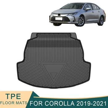 За Toyota Corolla E210 2019-2021 Авто кола товарен лайнер Всички метеорологични TPE стелки за багажник водоустойчив багажник тава багажник килим аксесоари