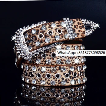 Корейска мода дамски колан диамант декорация колан универсален бял колан пола колан ярка диамант лак кожа дънки колан