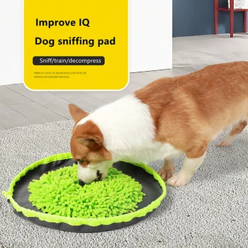 Кучета Snuffle Mat Pet Leak Food Anti Choking Mat Cat Dog Training Blanket Nose Work Toy Pet Slowing Feeding Intelligence Mat