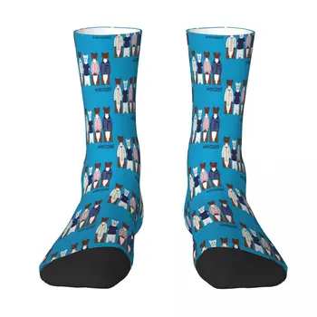 Невестулка Blue албум животински чорап чорапи мъже жени полиестер чорапи адаптивни смешно